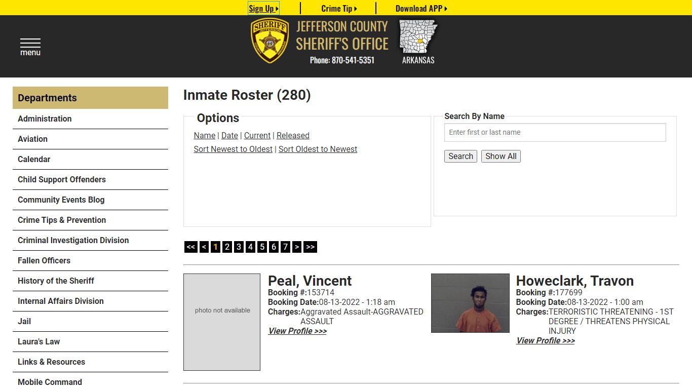 Inmate Roster - Jefferson County Sheriff AR